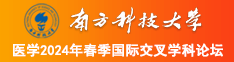 窪裂脣排南方科技大学医学2024年春季国际交叉学科论坛